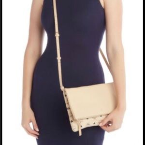 LOWERED PRICE!! Authentic MCM- Corina Leather & Visetos Canvas Crossbody Bag